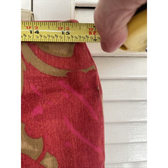 Sigrid Olsen Sz 10P Sport Women's Pink/Beige Floral Pattern Ankle Pant Slacks - Picture 9 of 13